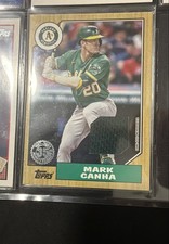 2022 Topps Series 1 - 1987 Topps Baseball Relics Mark Canha #87R-MCA (MEM)