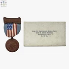 CIVIL WAR DAUGHTERS OF UNION VETERANS MEDAL COLOR BEARER BADGE TITLED BOX