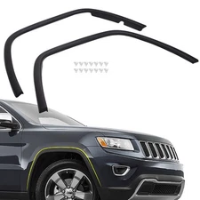 2 PCS Wheel Arch Fender Flare Molding Trim Set For 2011-2016 Jeep Grand Cherokee