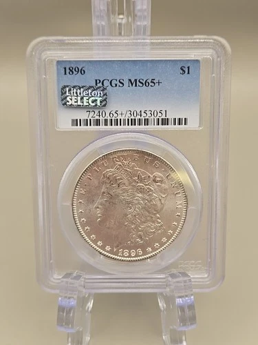 1896 Morgan Silver Dollar $1 - PCGS MS65+