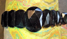 vintage Victorian Black Necklace mourning jewelry French Jet Bead usa estate