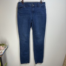 J. Jill Denim Women  s 2  Blue Tried  True Fit Straight Leg Jeans