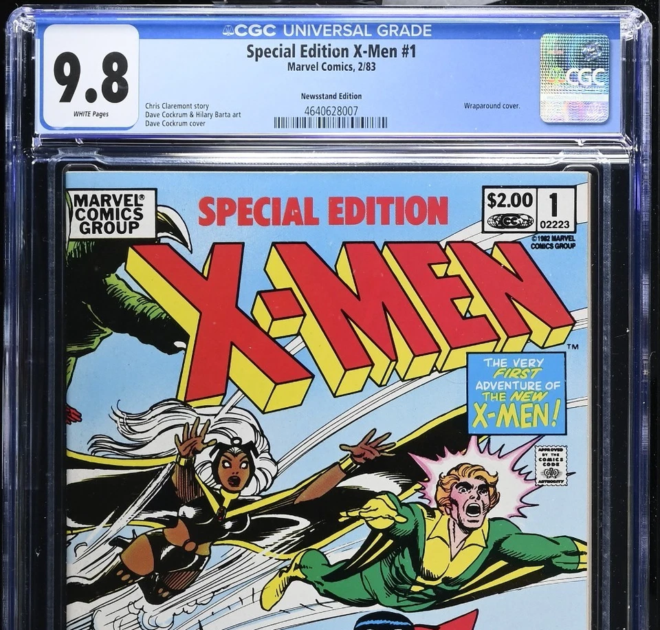 EDICIÓN ESPECIAL X-MEN #1 CGC 9,8 casi nuevo/como nuevo páginas blancas quiosco marvel comics 1983 Foto 3 de 4