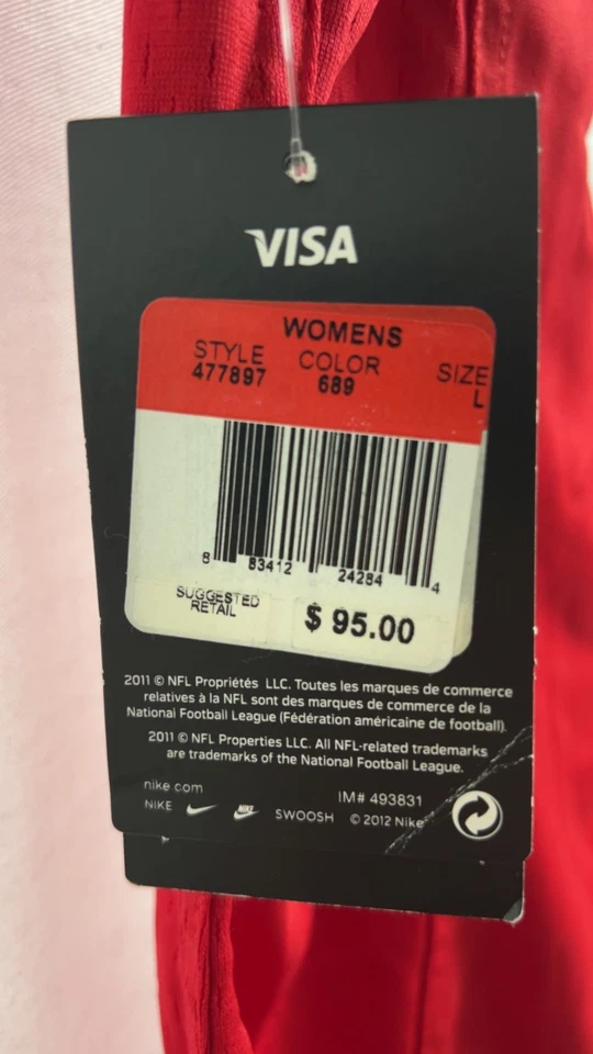 Womans L Nike Houston Texans #23 "Battle Red" Arian Foster Jersey - Image 4 of 4