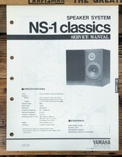 Yamaha NS-1 Speaker Service Manual *Original*