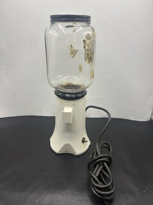 Vintage Kitchen Aid By Hobart A-9 White Coffee  grinder Mill  Tested working!