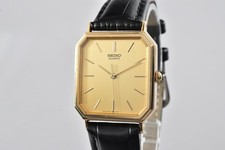 Orologio Uomo Vintage 1984 [Quasi Come Nuovo] SEIKO Chariot 6531-5100 Oro Tank Quarzo GIAPPONE
