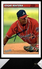 2006 Bazooka #96 Edgar Renteria Auto Signed IP Atlanta Braves