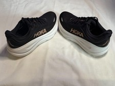 Hoka Bondi 9 Womens Size 8 B Running Shoes Black Rose Gold 1162012 BRGL