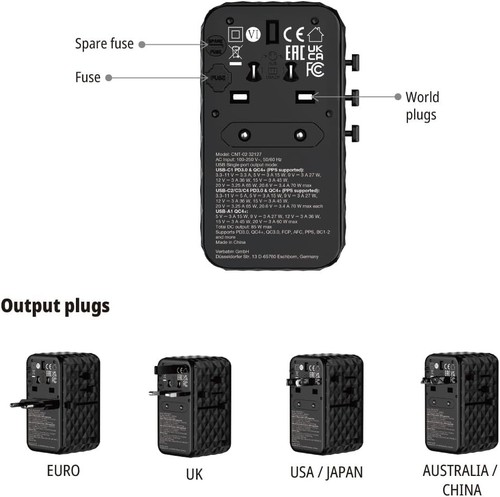 Verbatim Charger 'n'Travel Diamond 85W Retr. Cable CNT-02 32127 - 第 4/7 張圖片