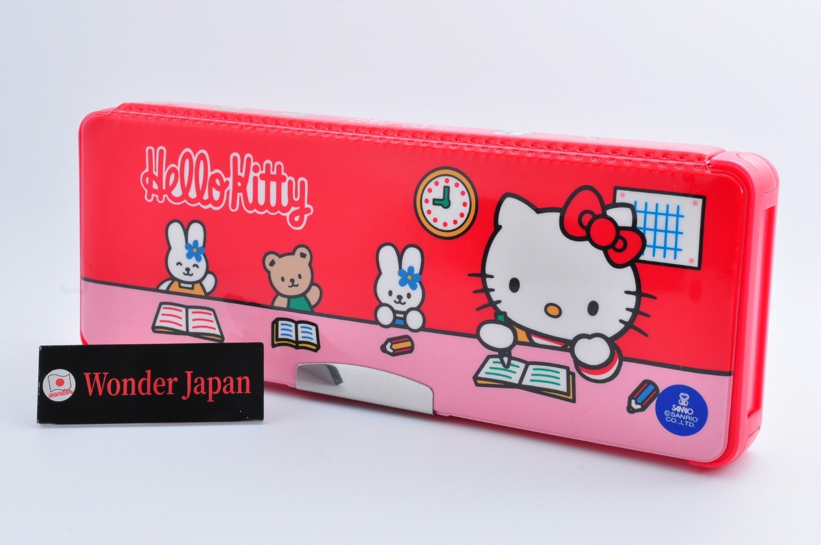 Case Vtg 1996 Sanrio Retro Rare W/ Ruler Jpn