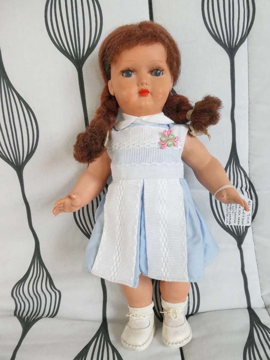 Beautiful Vintage Poupée Bté SGDG Bella Doll Rhodoid