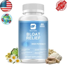1/3Bloat & Gas Support for Men& Women Constipation & Bloating Relief