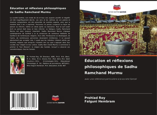 ÉDucation Et RéFlexions Philosophiques De Sadhu Ramchand Murmu Roy (U. A.) Buch-image