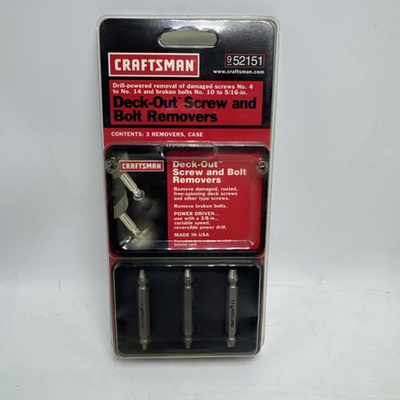 #ad Craftsman Made In USA No. 52151 Deck Out Screw amp; Bolt Removers New In Package $27.68