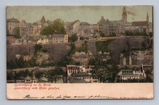 Antique LUXEMBOURG vu du Rham City View 1901 Undivided Back
