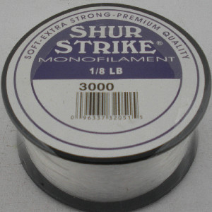 Sea Striker 40Lb Test 1/8Lb Spool 125Yds Shur Strike Monofilament Line