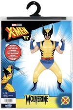 MARVEL Wolverine Official Adult Deluxe Zentai Halloween Costume-Deluxe Two-Way S