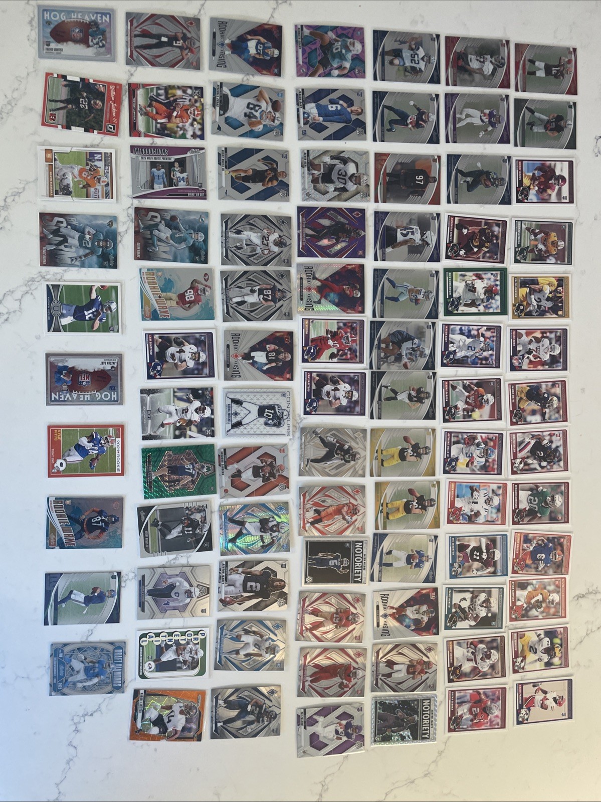 NFL 87 Card Lot ALL ROOKIES, ROOKIE PARALLEL, ROOKIE INSERT