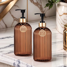 Modern Refillable Soap Dispenser Bottle Hand Press Liquid Pump for Kitchen Dis