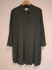 HUSH Green Midi Shirt Dress 8 UK Mint Condition 