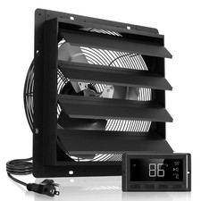 16in Steel Attic Vent Fan - 2900 CFM, Smart Temp/Humidity Control