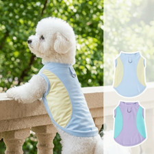 Pet Dog Cooling Vest Breathable Mesh Jacket Summer Cool Coat Harness Beach UK
