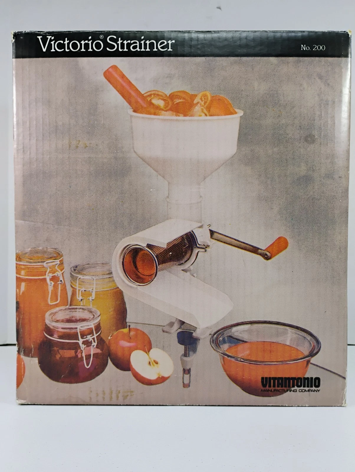 Victorio Model No. 200 Food Strainer Canning W/Instructions & Box Complete