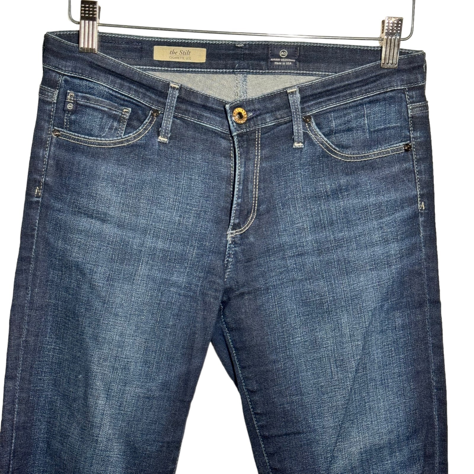AG Adriano Goldschmied The Stilt Cigarette Leg Jeans Womens size 28 Rev1110 Blue thumbnail 4