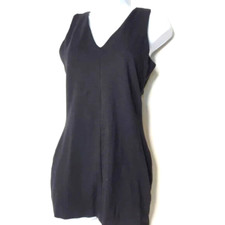 Aqua Women's Size Small Fitted V Neck Dress