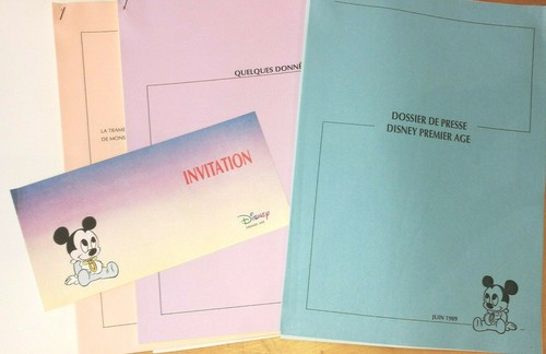 JOUET JOUETS DOSSIER DE PRESSE JOUET MATTEL DISNEY PREMIER AGE 1989 - Picture 4 of 4