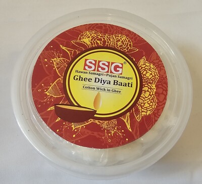  SSG Ghee Diya Bati / 30 Stück / Brenndauer ca. 30 Minuten 