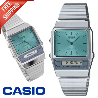 Casio AQ-800EC-2A Vintage Analog Digital Blue Quartz Retro Unisex Classic Watch
