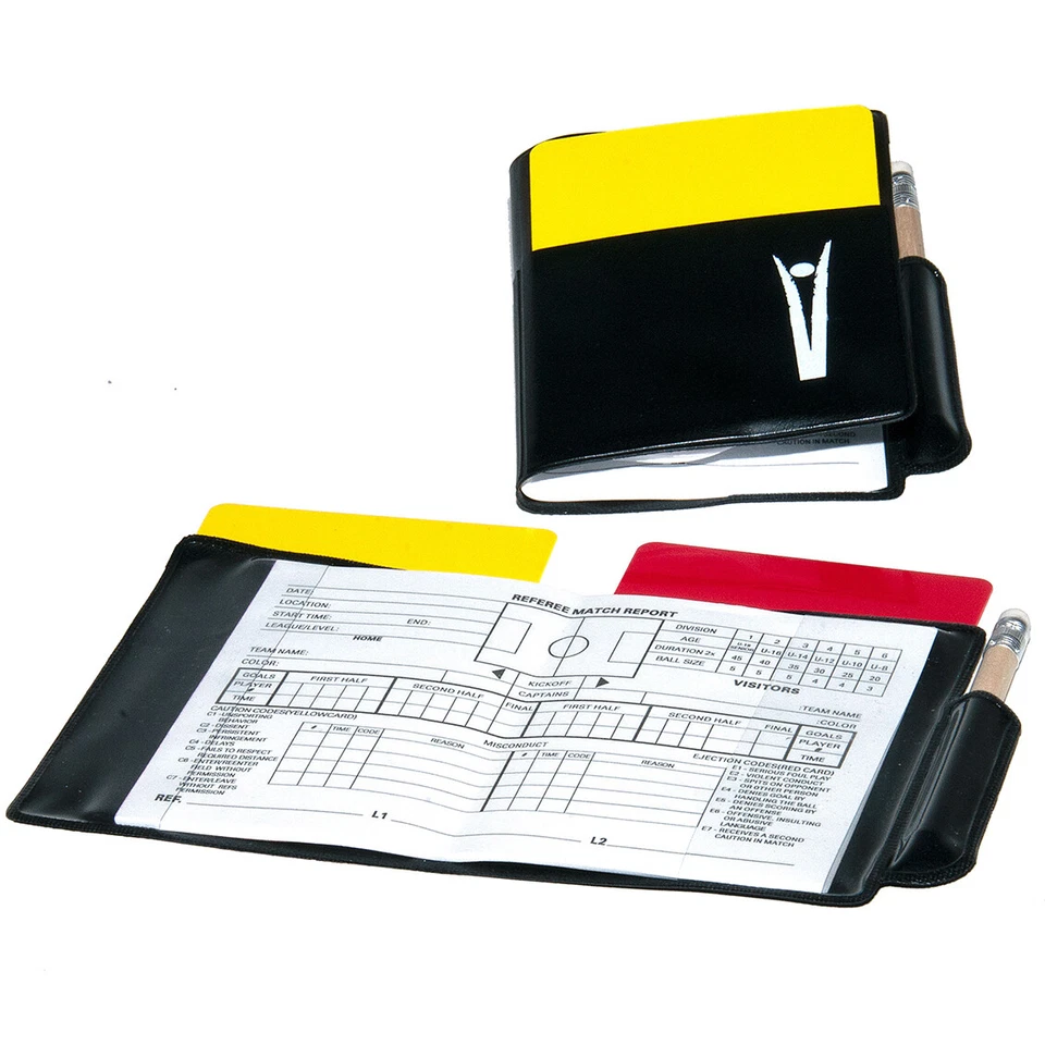 Taccuino Arbitro Completo Professionale Europa Libretto Cartellino Giallo Rosso