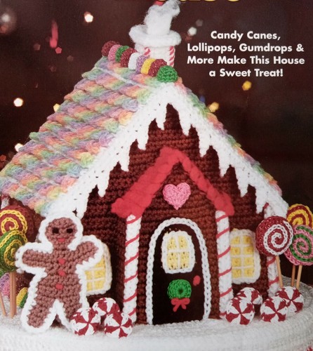 Gingerbread House CROCHET Pattern 101061 House of White Birches VTG 1996 R Kropp - Picture 2 of 8