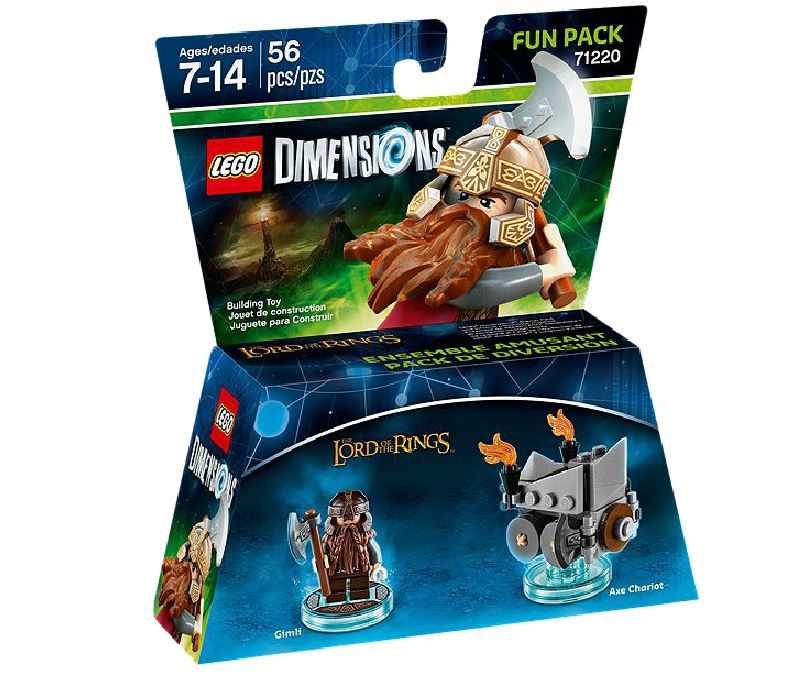 LEGO Dimensions Lord of the Rings Gimli SET 71220 FUN PACK