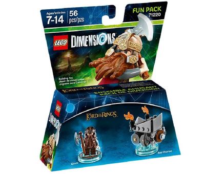 LEGO Dimensions Lord of the Rings Gimli SET 71220 FUN PACK
