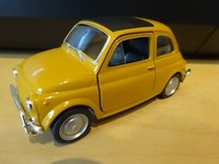 Fiat 500 Nuova Ocker Oldtimer Modelauto Ca.10,8Cm 1/34-39 Mit RüCkzugmotor