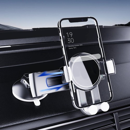 Car Phone Stand For Windshield And Air Vent With Sliding Track And Rotating Base - 第 6/8 張圖片