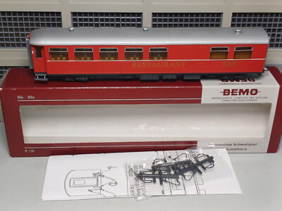 (451) Bemo H0m 3273 110 Speisewagen WR 3810 der RhB in OVP