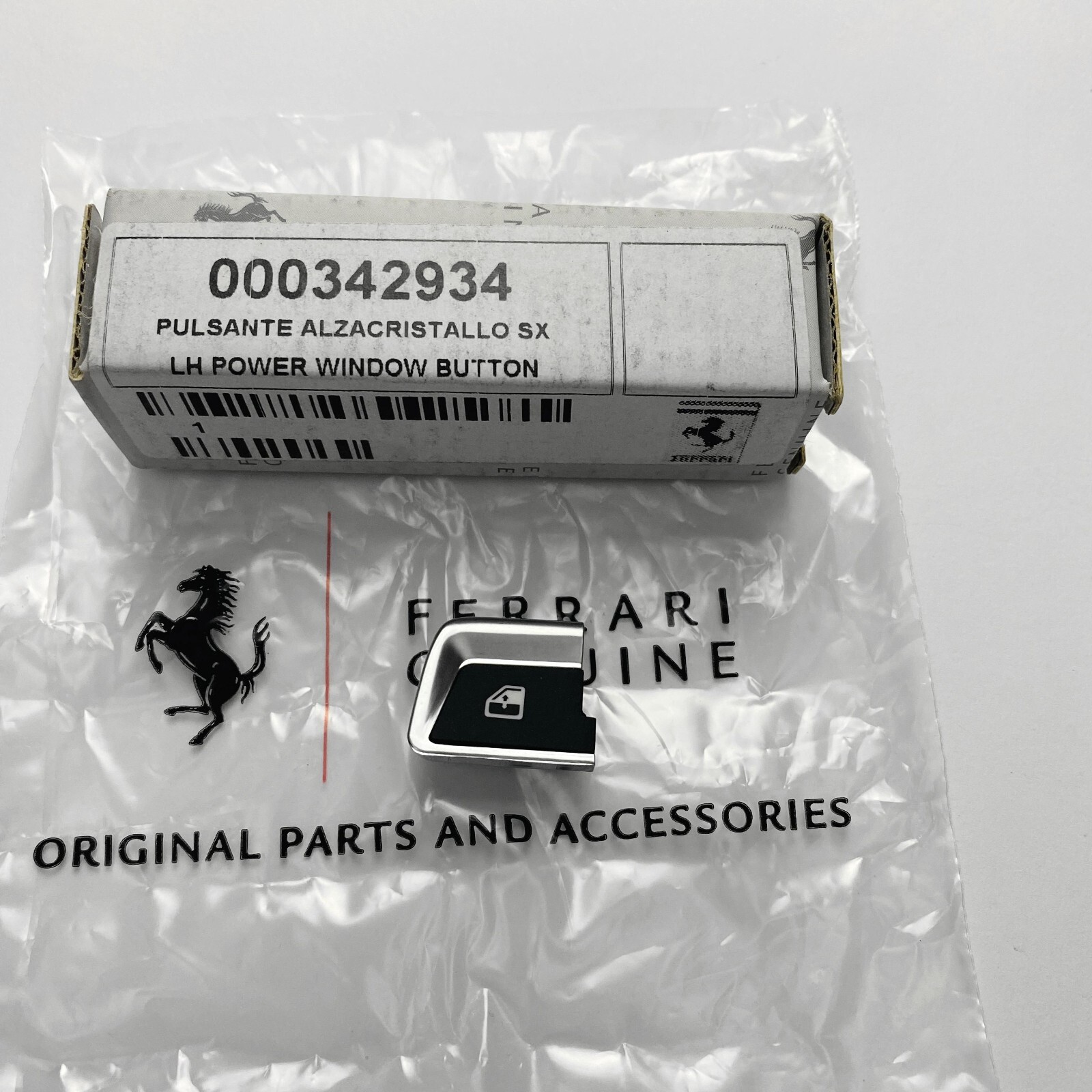Ferrari F8/812 Superfast Left&Right Power Window Switch Button Kit Brand New