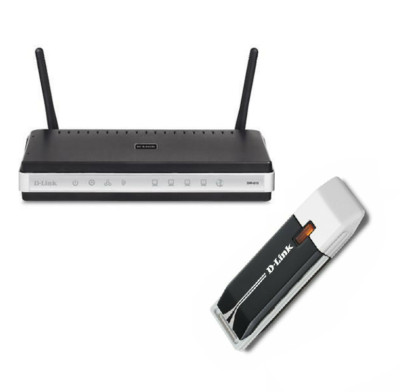 D-LINK Wireless WiFi Router N 300 USB Dongle Adapter Network DIR-635 DWA-140