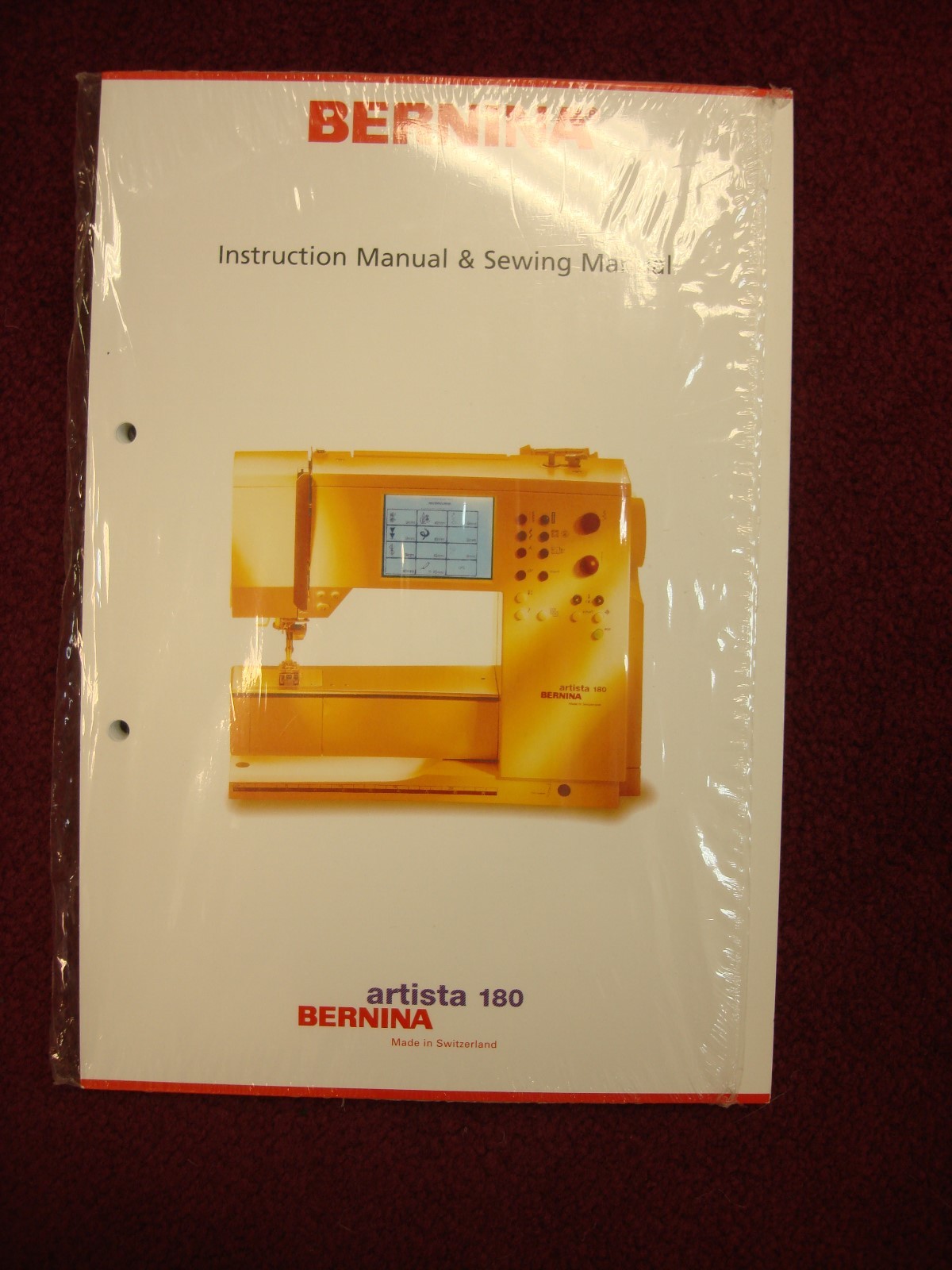 NEW Bernina 180 Sewing Machine Instruction Manual Book eBay