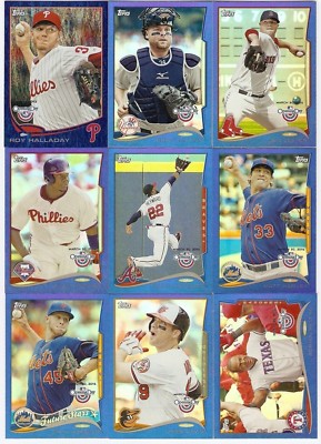 2014 TOPPS OPENING DAY BLUE (27 CARD PARTIAL SET) SERIAL # SPARKLES JON LESTER