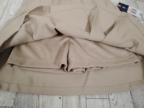 Izod Skirt Size 6 Girls Uniform Khaki Pleated Shorts Liner NEW - Picture 5 of 7