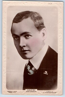 Charles Gray Postcard RPPC Photo Triangle Picture Star Studio Portrait c1910's
