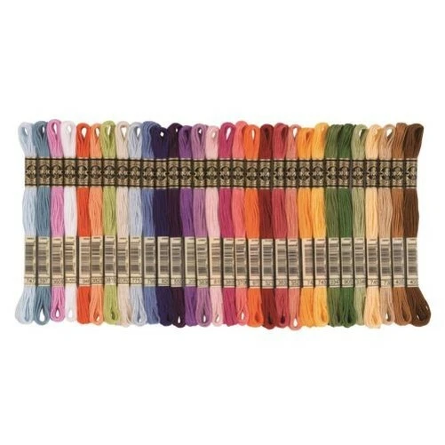 DMC Point de Croix Fils en Coton Fil Écheveau Mouline Couleurs 48 Pour 161 8m - Photo 1/3