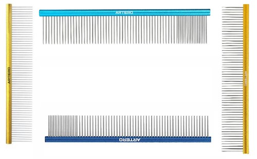 Dog Grooming Greyhound Style Combs Versatile Giant Rust Resistant Chrome Tooth - Picture 7 of 12