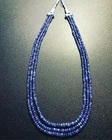 Blue Sapphire Beaded Gemstone Necklace Natural 244 Carats New Genuine Gems