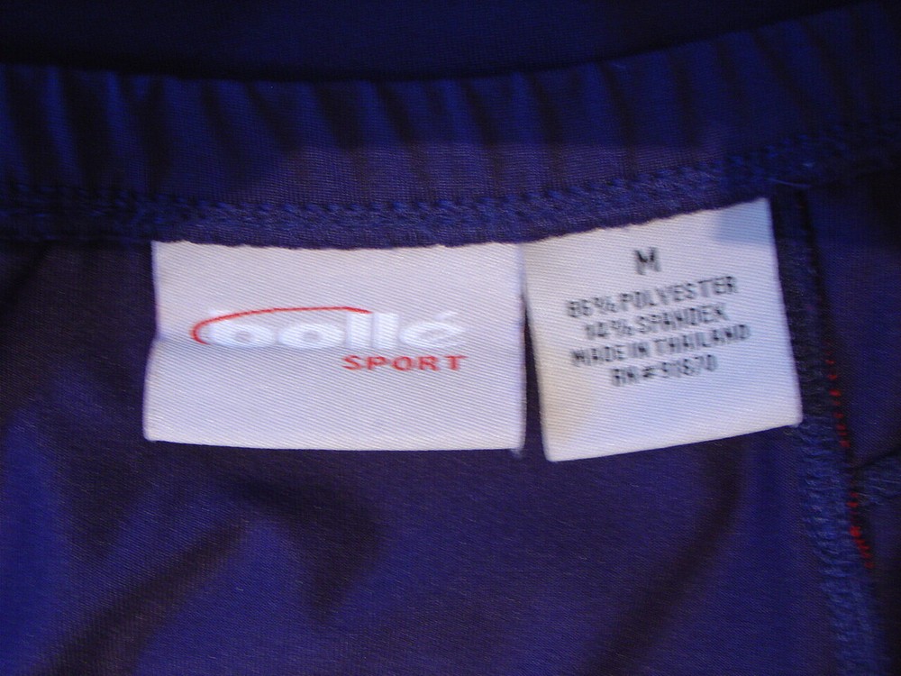 Bolle Navy Tennis Skirt with Red Piping Size M Stretchy No Shorts